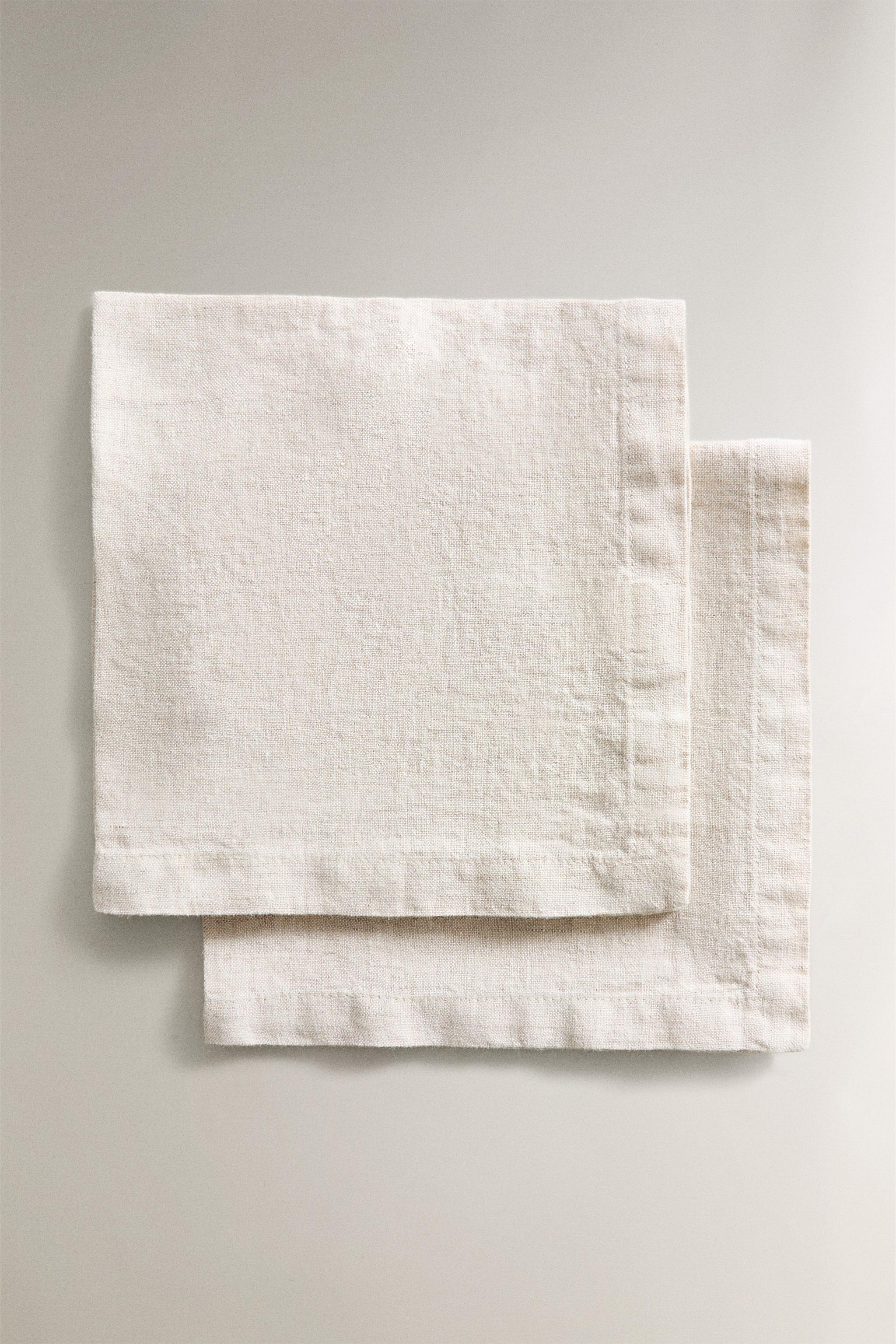 SET OF WASHED LINEN NAPKINS (SET 2)
